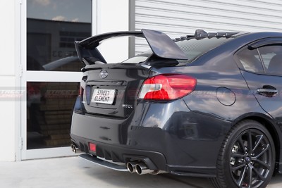S T Style Rear Trunk Wing Spoiler For 14 Subaru Wrx Sti V1 Dm Grey 61k Ebay