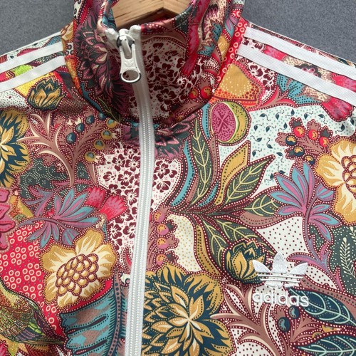 ADIDAS FARM RIO Jacket Women UK 14 M FUGIPRABALI Bird Floral Originals Full Zip - Picture 7 of 13