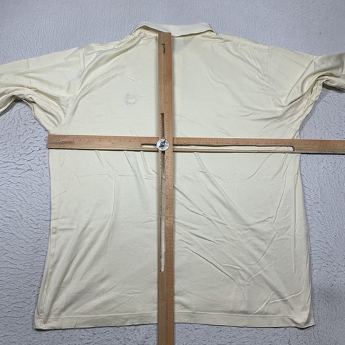 Slazenger Augusta National Shop Masters Polo Shirt Mens XL Yellow Short Sleeve - Picture 6 of 8