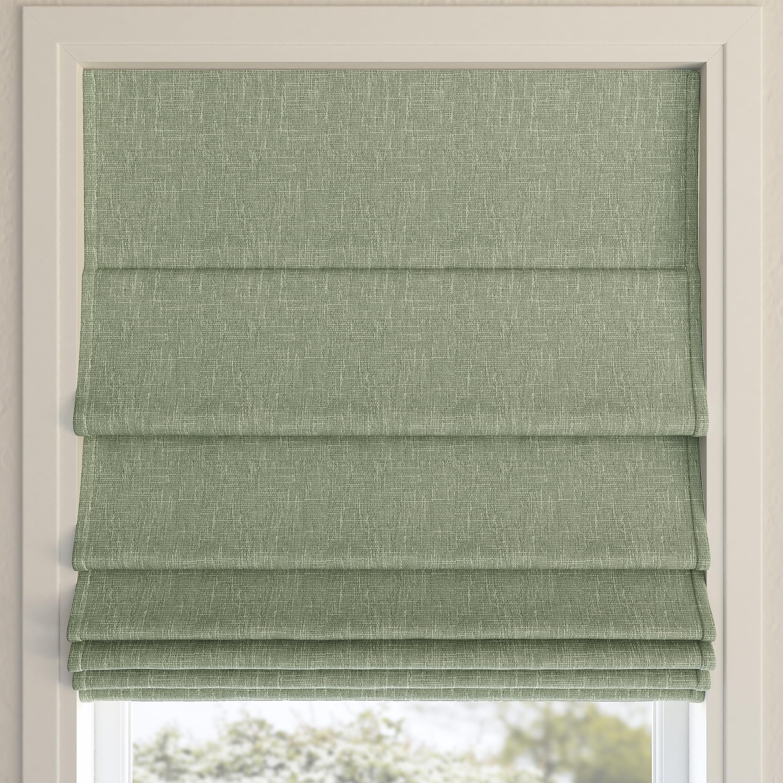 Sun Zero Preble Textured 100% Blackout Cordless Roman Shade, 33