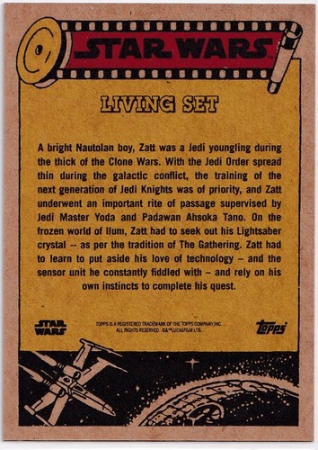 Zatt (2023) Topps Star Wars Living Set card #438 Star Wars: The Clone Wars - Picture 2 of 2