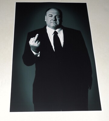 James Gandolfini Tony Soprano Flick Off in Suit Poster Promo 19''x13'' Sopranos