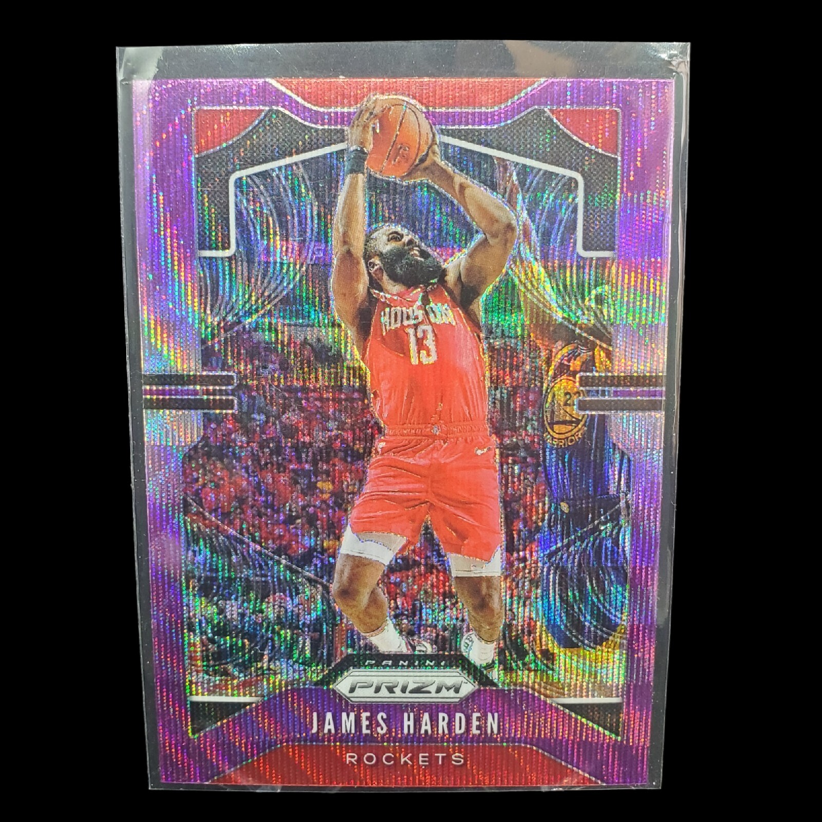 James Harden 2019-20 Panini Prizm Purple Wave Prizm #107 Houston Rockets