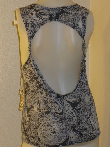 NUEVO PAISLEY BURNOUT SIN MANGAS URBANO BOHO BANDANNA ESPALDA ABIERTA PEQUEÑA - Imagen 5 de 6