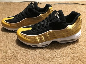 Details about Nike Air Max 95 LX Women's Size 10 AA1103 700 Wheat Gold Black Running Shoes Nike Air Max 95 LX Womens WheatGold Running Shoe