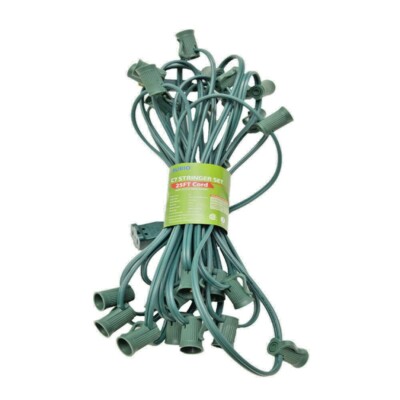 Aurio 25 Socket C7/C9 Commercial Grade Christmas Light Stringer 26' 12'' Spacing