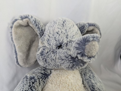 Aurora Elephant Plush Gray White 12 Inch Frosted Stuffed Animal Toy - Picture 4 of 10