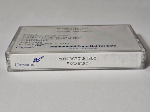 MOTORCYCLE BOY SCARLET CASSETTE TAPE CHRYSALIS PROMO ROCK 1988 INDIE DEMO lp 45 - Picture 2 of 12