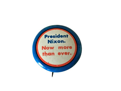 Original President Nixon Election Campaign Pin Back / Button inch in diameter