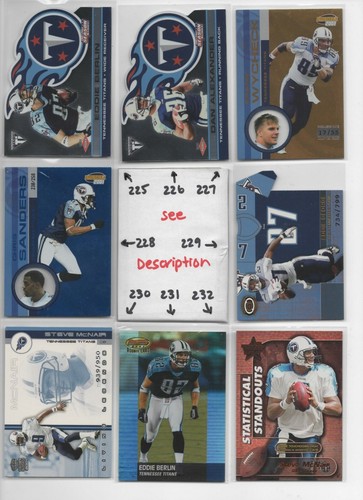 Tennessee Titans #2 Serial #'d Rookies Jerseys Autos YOUNG MCNAIR GEORGE LEWAN - Picture 176 of 193