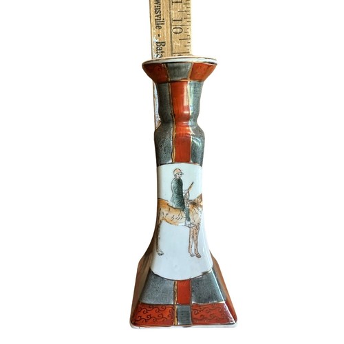 Horse & Rider Equestrian Candleholder Set/2 - Picture 7 of 8