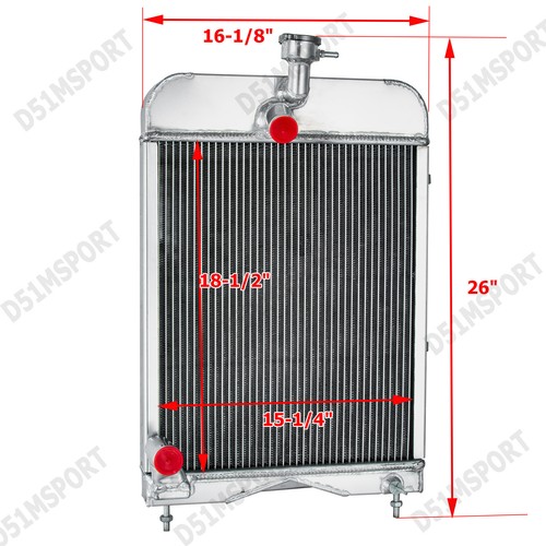 Aluminum Tractor Radiator Fits Massey Ferguson 135 20 2135 35 205 1660499M92 - Picture 4 of 13