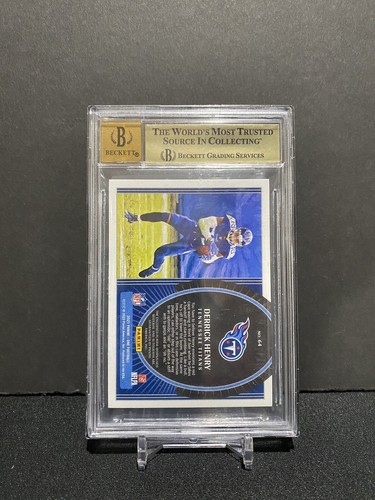2021 Panini One Derrick Henry Quad Patch Jersey Auto #64 BGS 9.5 Auto 10 /20 - Picture 3 of 5