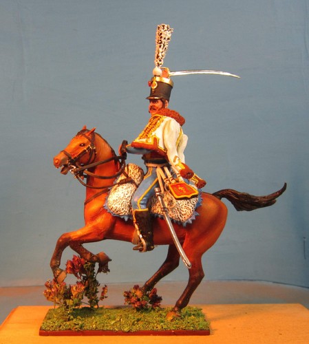 Unmontierte französische Husaren in der Schlacht, weißes Metall 1/30 Figur Kit VID SOLDATEN - Bild 29 von 68