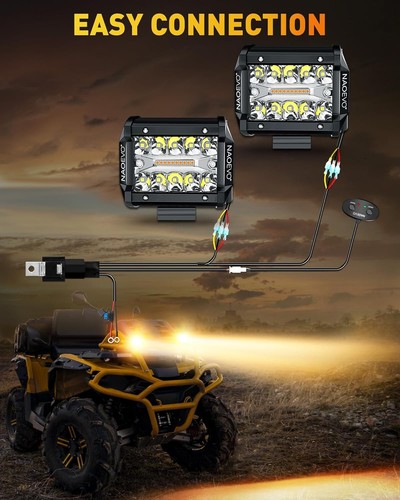 Versatile Waterproof 4 Inch LED Pod Lights - Perfect for Off-Road Adventures - Picture 9 of 11