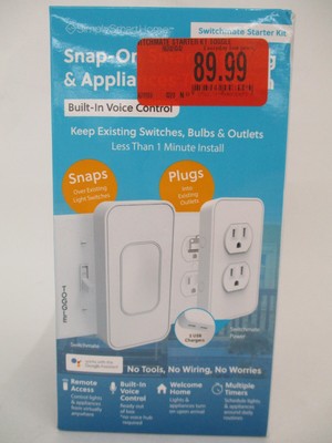 SIMPLY SMART HOME SWITCHMATE SNAP ON ROCKER SMART LIGHTING STARTER KIT