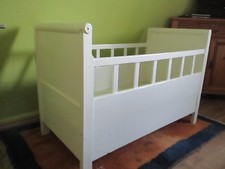 * Antikes Weichholz  Kinder - Bettchen aus der Gründerzeit ca. 1880/90,RARITÄT *