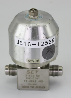 12566 KITZ SCT DIAPHRAGM VALVE, 316LE KD 10K-3/8'' PI-SEAT SEP KD6CS-V4P-103C-FA
