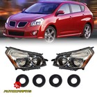 Fits 2009-2010 Pontiac Vibe Headlights Headlamps Halogen Left And Right Set 2Pcs (For: Pontiac Vibe)