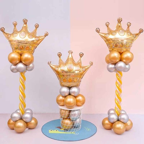 Gold Large Crown Foil Helium Balloon Princess Baby Shower Birthday Party Wedding - Picture 11 of 20