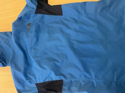 North Face Dryvent Jacket Mens Size S Blue Waterproof Full Zip Hooded - Picture 8 of 14