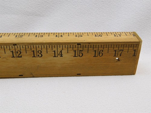 Regla de madera hecha a mano caja de sombra estante de pared 18" Upcycle - Imagen 12 de 14