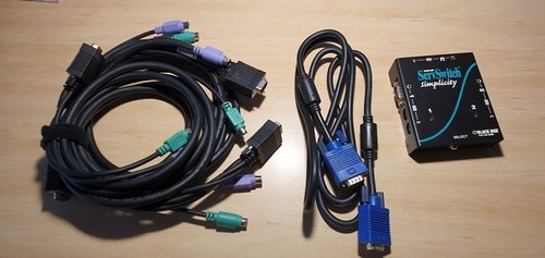 BlackBox ServSwitch KVM 724 746-5500 with ALL CABLES DE15 male female METAL - Picture 10 of 12