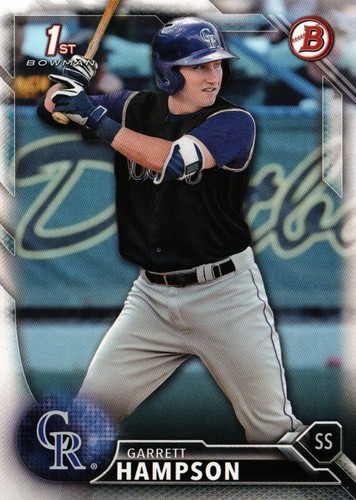 2016 Bowman Draft #BD-63 - Garrett Hampson FBC - Colorado Rockies  16-212 - Picture 1 of 2