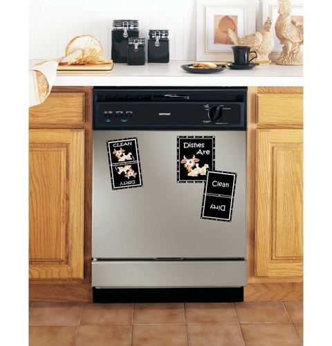 KUH SPÜLMASCHINENMAGNET - (süße gefleckte Kuh) 1 STÜCK - sauber/schmutzig - Versand KOSTENLOS! - Bild 2 von 3