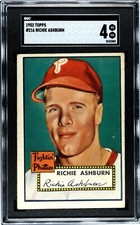 1952 Topps Richie Ashburn #216 SGC 4 VG-EX