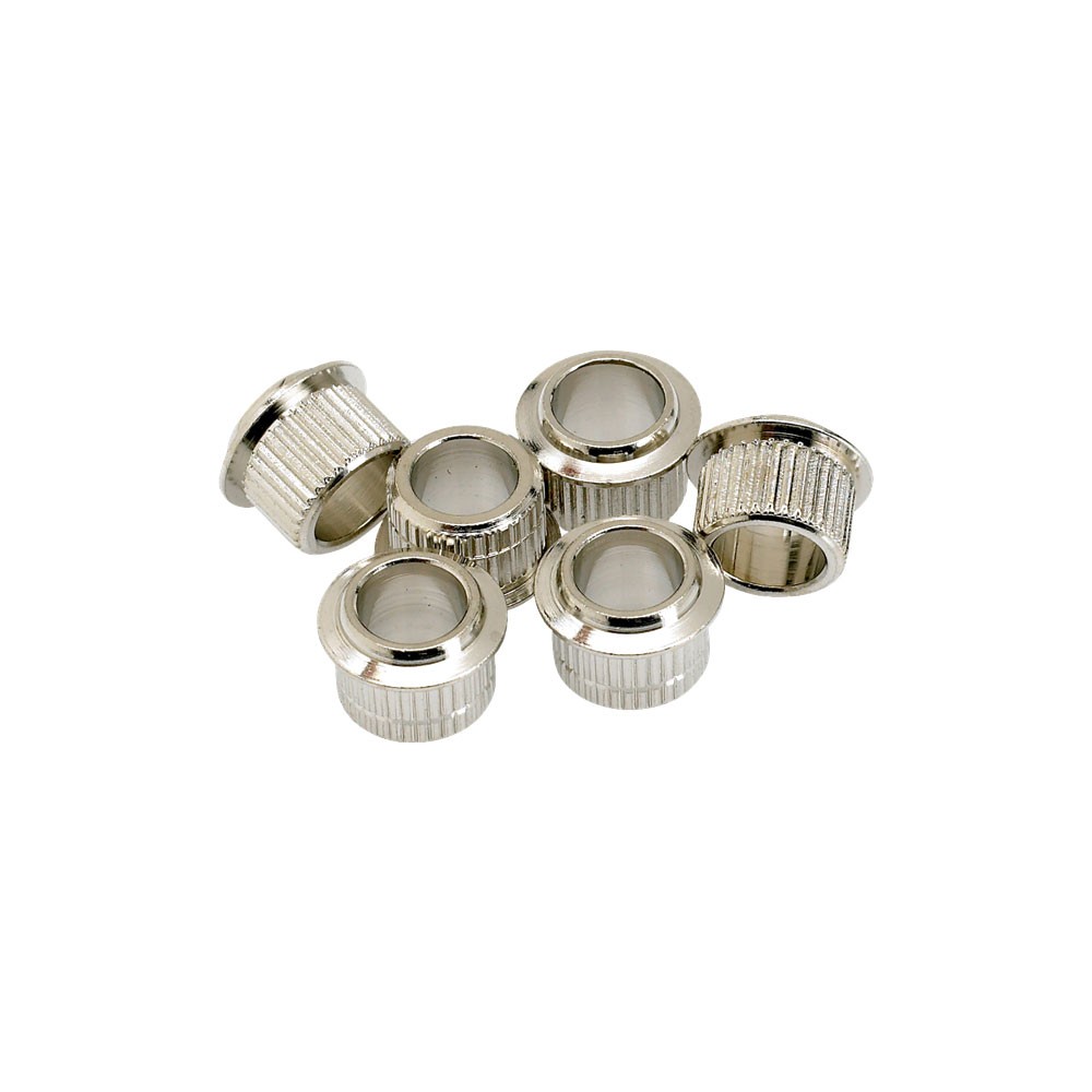 Fender 9.2 mm Vintage Style Press Fit Tuner Bushings Set of 6 (Nickel)