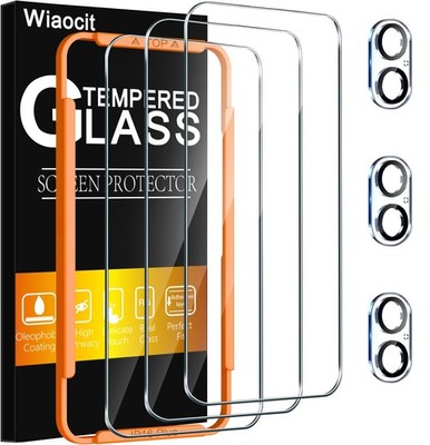 Wiaocit 3 Pack Tempered Glass Screen Protector for iPhone 16 Plus-6.7 Inch 