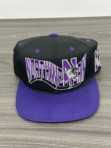 Vintage 1990s Northwestern University Collegiate Snap Back Hat Cap - NEW - Picture 14 of 14