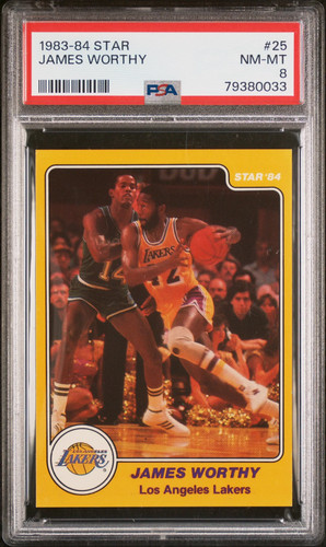 1983 Star James Worthy #25 card