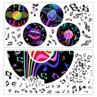  2 Sheets Vinyl Stickers for Wall Decals Record Musical Decoration