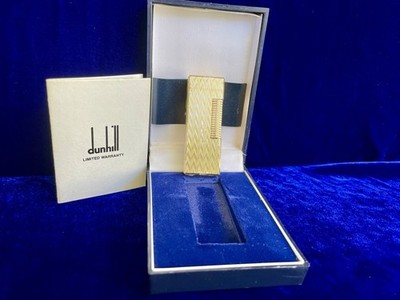 Vintage Gold Rollagas Rare Dunhill Lighter New Sealed Old Stock Full Set Box