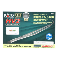 KATO HO Unitrack HV2 Passing Siding Track 36Manual Turnout 3-112 ModelTrain Rail