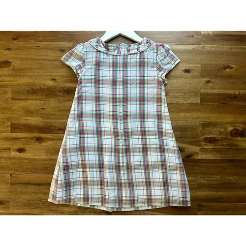 Bella Bliss Blue Notingham Plaid Willa Short Sleeve Cotton Dress Preppy 7 - Picture 8 of 8