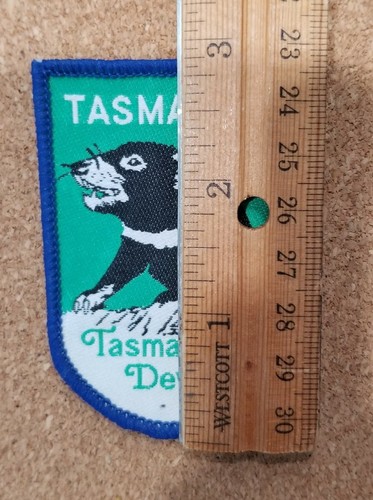 Tasmanischer Teufel Tasmanien Australien - Souvenir gewebter Stoff Aufnäher / Abzeichen - Bild 3 von 4