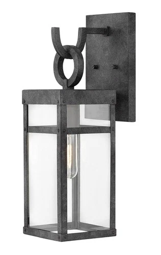 Hinkley Porter 18 1/2" High Rectangular Aged Zinc Outdoor Wall Light - Picture 3 of 10