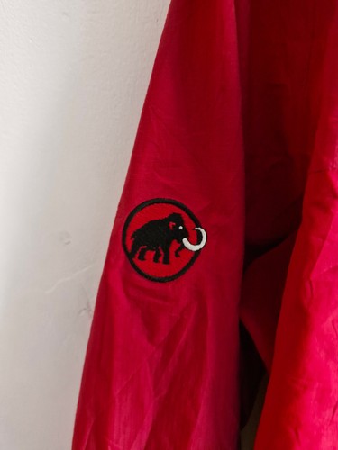 Chaqueta grande para hombre Mammut roja Gore-Tex impermeable con capucha abrigo exterior Gorpcore - Imagen 22 de 24
