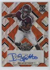 2022 Leaf Metal Draft Orange Wave 1/5 Isaiah Spiller #BA-IS1 Auto 0b2