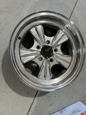 Vintage 15 X 6 Mickey Thompson Rader 2pc 5-spoke Mag Wheel. 5 Lug X 4.75. Vintage 15 X 6 Mickey Thompson Rader 2pc 5-spoke Mag Wheel. 5 Lug X 4.75.