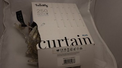 Twinkly Plus LED curtain 250 RGBW LEDs (10x25 strings) open box no controller