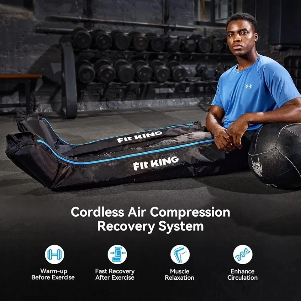 FIT KING 无绳恢复系统,专业空气压缩按摩器,(大号) — 第 2/4 张图片