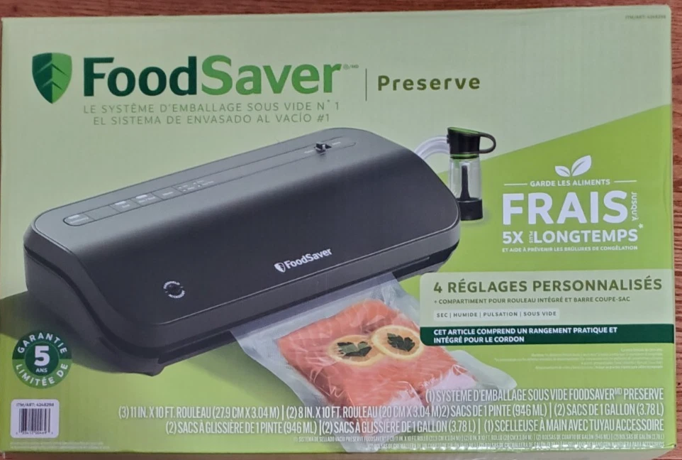 FoodSaver VS2280 Vacuum Sealing System w/ Handheld Sealer, Bags & Roll