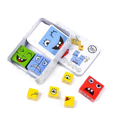 Wooden Transforming Puzzle Cube With Sound Button - Picture 8 of 11
