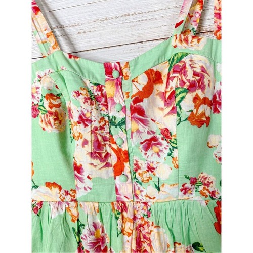 City Triangles Junior Floral Sweetheart Neck Sleeveless Mini Dress Multi Size 9 - Picture 4 of 12