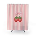 Cute Strawberry Shower Curtain, Floral Decor, Bathroom Accessories, Gift [...]