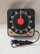 Vintage Time-O-Lite EZC-73 Large Analog Timer, Photography Darkrooom, Working